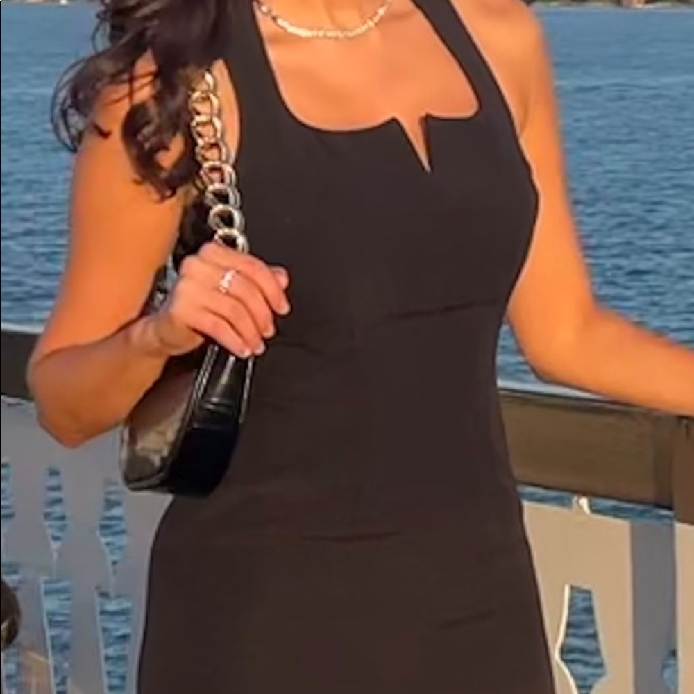 Selling midi black dress